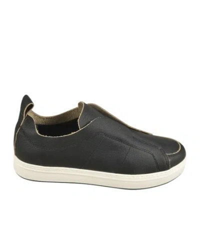 Hogan Leather Sneakers In Black