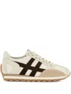 Hogan Leather Sneakers In Neutral