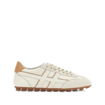 Hogan Leather Sneakers In White