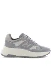 Hogan Leather Sneakers In Gray