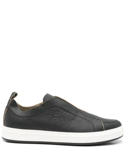 Hogan Leather Sneakers In Black