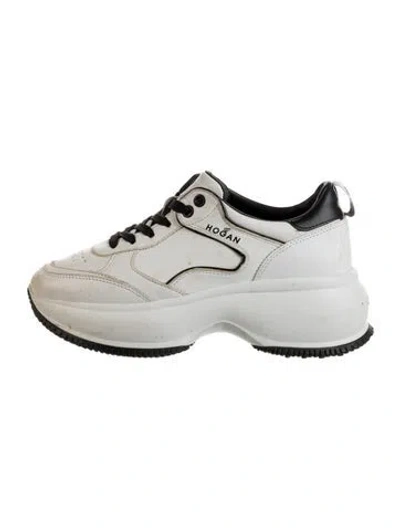 Pre-owned Hogan Leather Sneakers In Black/white