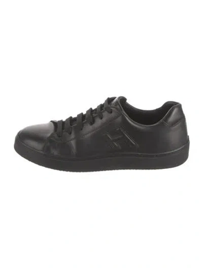 Pre-owned Hogan Leather Sneakers In Blue