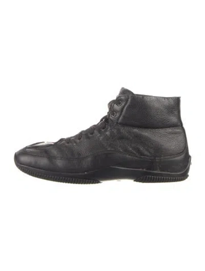 Pre-owned Hogan Leather Sneakers In Blue