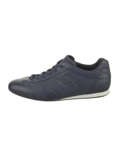 Pre-owned Hogan Leather Sneakers In Blue