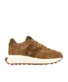 Hogan Leather Sneakers In Brown
