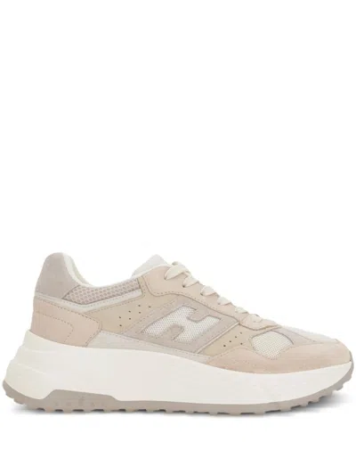 Hogan Leather Sneakers For Comfort In Neutral