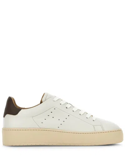 Hogan Leather Sneakers In White