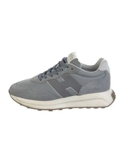 Pre-owned Hogan Leather Sneakers In Grey