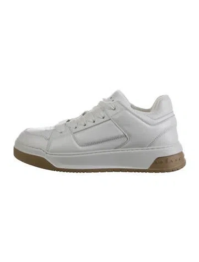 Pre-owned Hogan Leather Sneakers In Metallic/silver