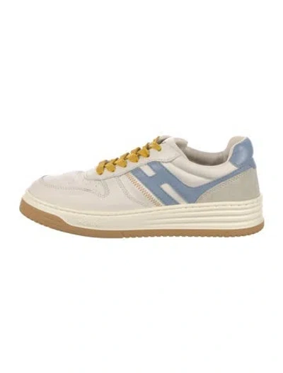 Pre-owned Hogan Leather Sneakers In Neutral