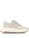 Hogan Leather Sneakers In Neutrals