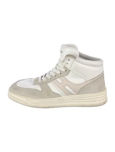 Pre-owned Hogan Leather Sneakers In Neutrals/white