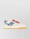 Hogan Leather Sneakers Panels Contrasting In Neutral