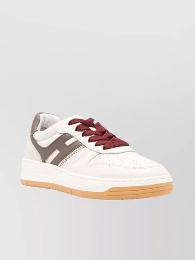 HOGAN LEATHER SNEAKERS PANELS CONTRASTING