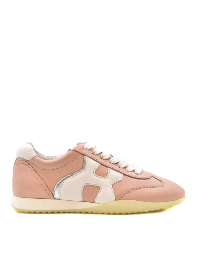Hogan Leather Sneakers In Pink