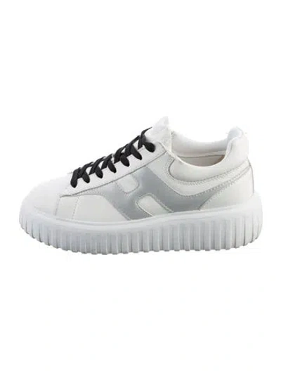 Pre-owned Hogan Leather Sneakers In Silver