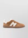 Hogan Cool Beige Suede Sneakers In Brown
