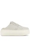 Shop Hogan Leather Sneakers In Weiss