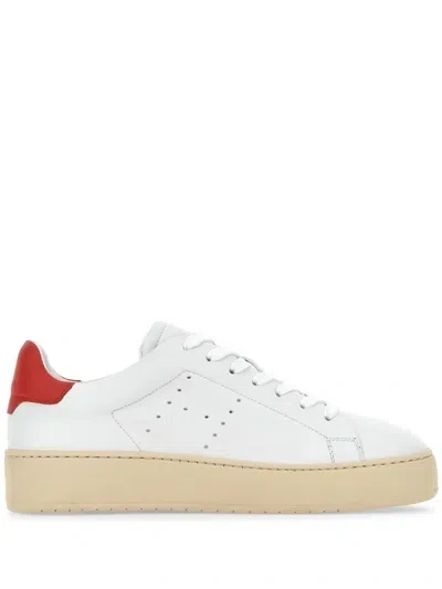 Hogan Leather Sneakers In White