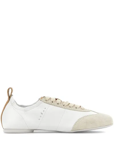 Hogan Leather Sneakers In White