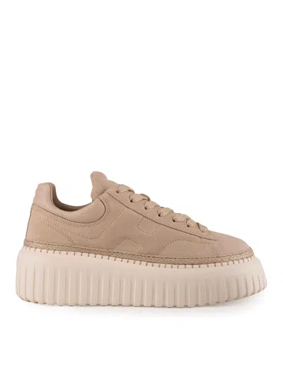 Hogan Leather Sneakers In White