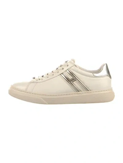 Pre-owned Hogan Leather Sneakers In White