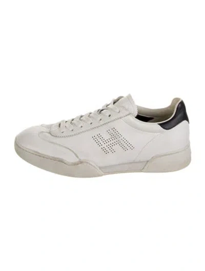 Pre-owned Hogan Leather Sneakers In White