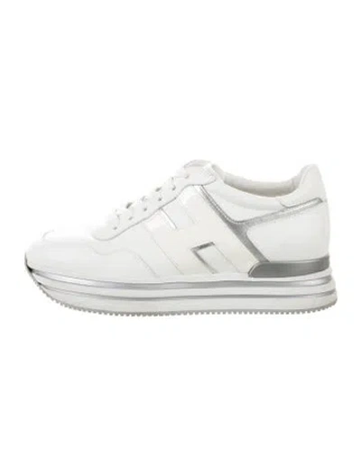 Pre-owned Hogan Leather Sneakers In White