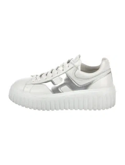 Pre-owned Hogan Leather Sneakers In White