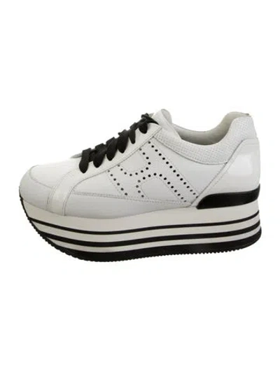 Pre-owned Hogan Leather Sneakers In White