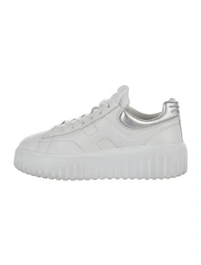 Pre-owned Hogan Leather Sneakers In White