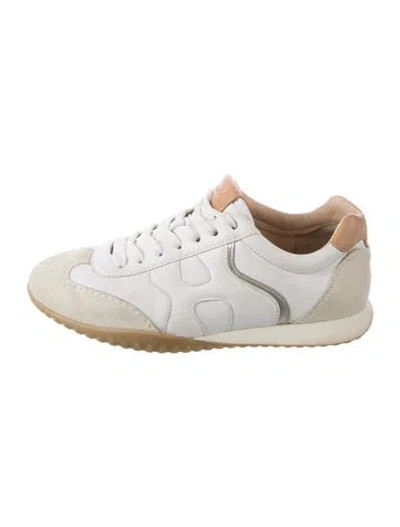 Pre-owned Hogan Leather Sneakers In White