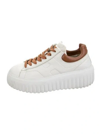 Pre-owned Hogan Leather Sneakers In White
