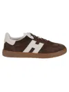 Hogan Rubber Sole Suede Finish Sneakers In Multi
