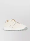 Hogan Leather Sneakers With Contrast Heel Tab In Neutral