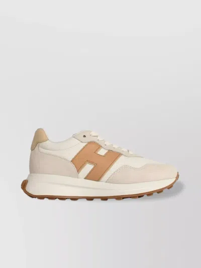 Hogan H641 White Leather Sneakers In Multi