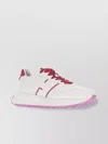 Hogan Leather Sneakers With Contrasting Heel And Sole In White