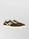 Hogan Leather Sneakers With Suede Finish And Rubber Sole