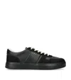 Hogan H-tv Smooth And Suede Leather Sneakers In Black