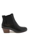 Hogan Leather Texan Booties In Black