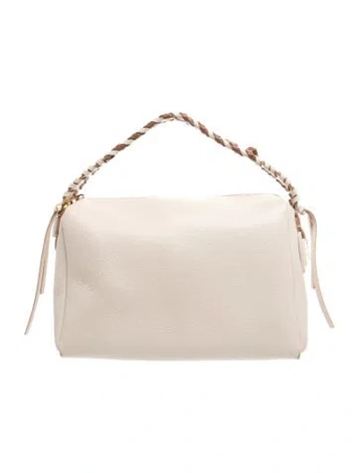 Pre-owned Hogan Leather Top Handle Bag In Neutrals