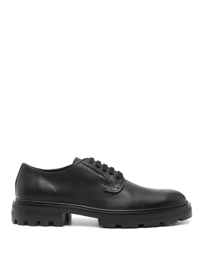 HOGAN LETAHER DERBY SHOES