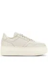 Hogan Light Beige Calf Leather Sneakers