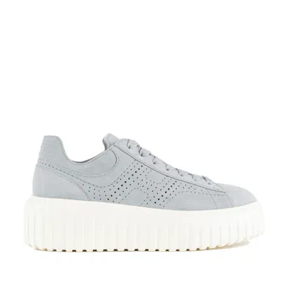 Hogan Light Blue H-stripes Sneakers