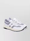 Hogan Lightweight Leather Sneakers Mesh Panels