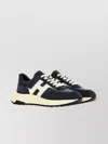 Hogan Hyperlight Lace-up Sneakers With Technical Fabric Inserts In Neutral