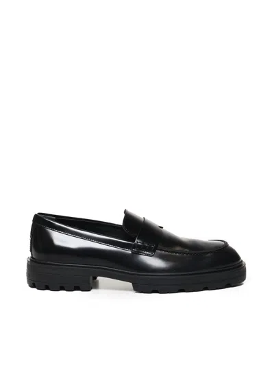 Hogan H673 Loafers In Black