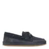 Hogan Leather Boat Moccasin In Blue
