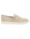 Hogan Suede Loafers Rubber Sole In Brown